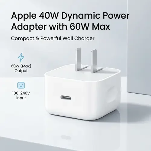 40W Dynamic Power Adapter with 60W Max