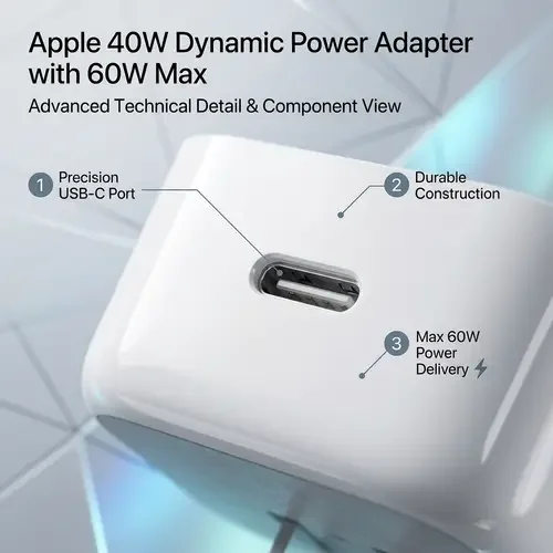 40W Dynamic Power Adapter with 60W Max